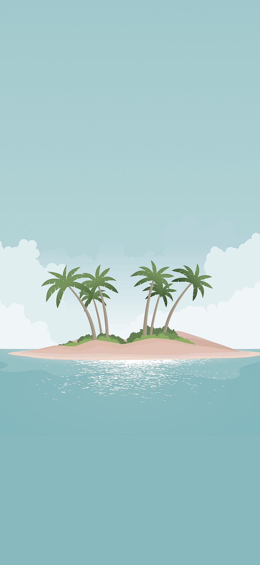 Minimalist Island 1080X2340. Island , iPhone , Minimal HD phone wallpaper