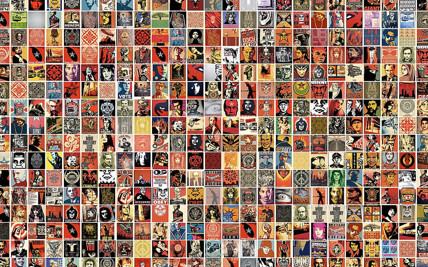 Obey Giant Collage, Obey Art HD wallpaper