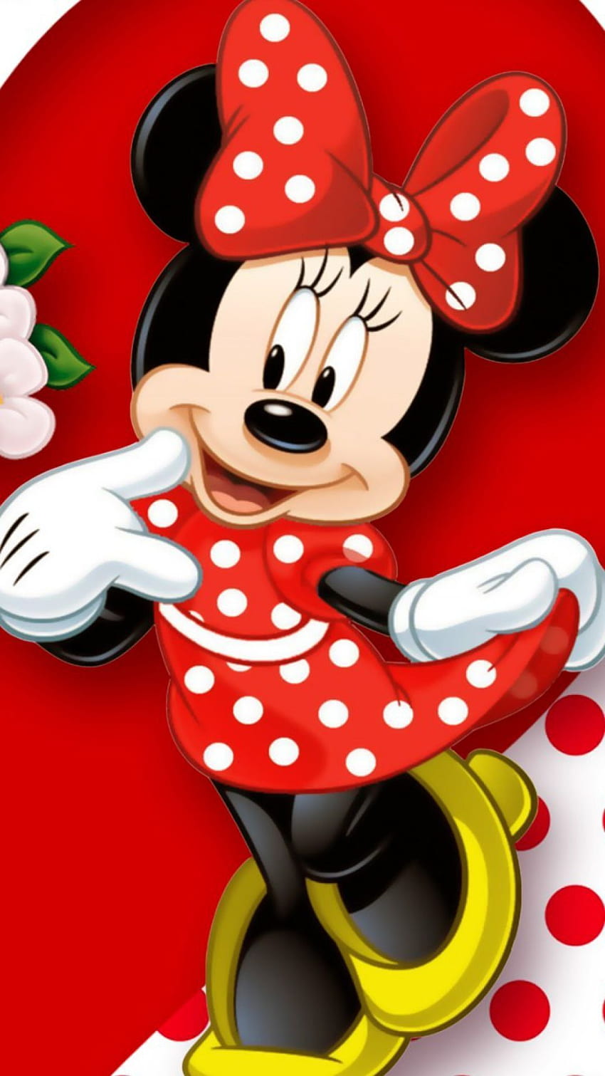 Personnage Disney Minnie Mouse. Disney Minnie Mouse Bow Tique Fond d'écran de téléphone HD