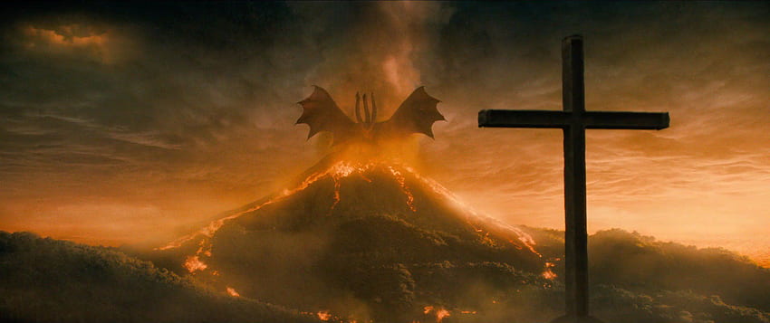 Ghidorah Godzilla'daki Şeytandır: Canavarların Kralı HD duvar kağıdı
