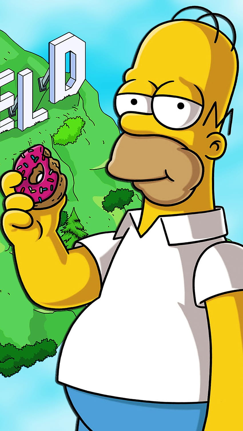 Homer Simpson iPhone Background HD phone wallpaper