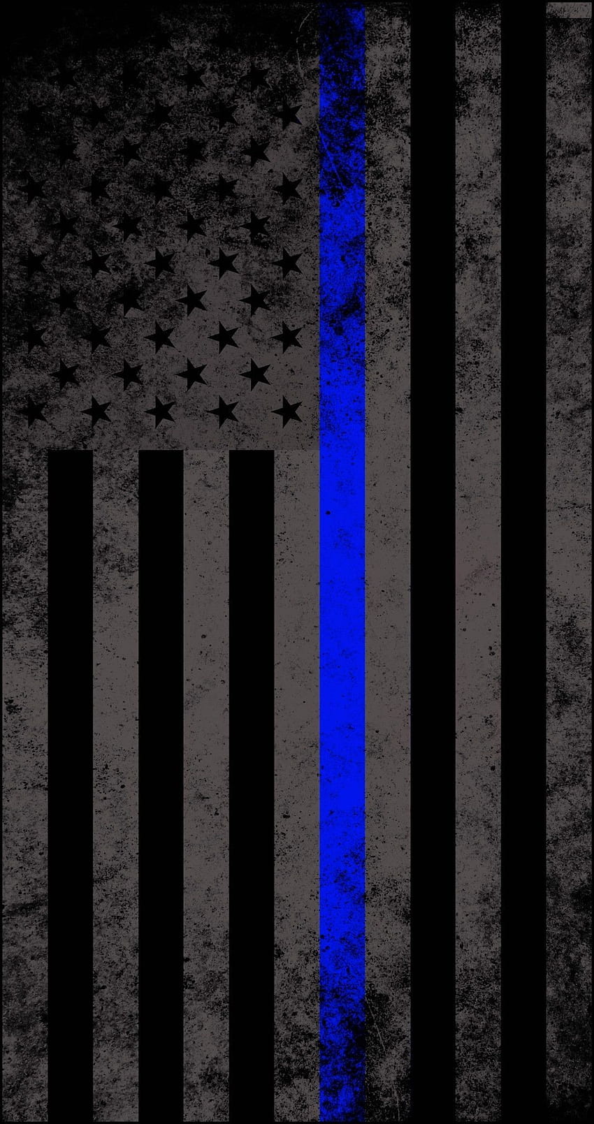Einzigartiger dünner blauer Telefonhintergrund. Dünne blaue Linie, blaue Linie der amerikanischen Flagge, dünne blaue Linie Flagge HD-Handy-Hintergrundbild