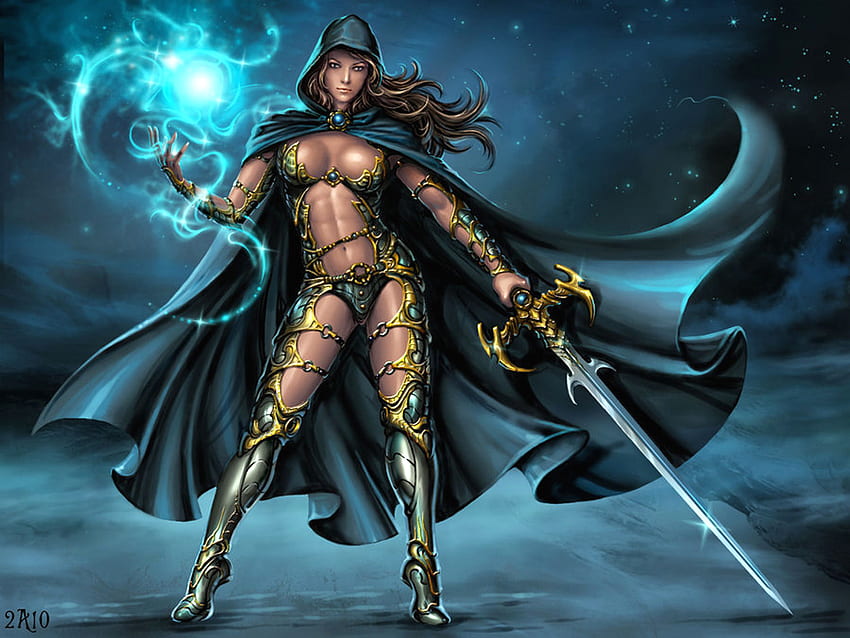 Fantasy Warrior Girl - นักรบสาวอะนิเมะที่สวยงาม - - teahub.io วอลล์เปเปอร์ HD