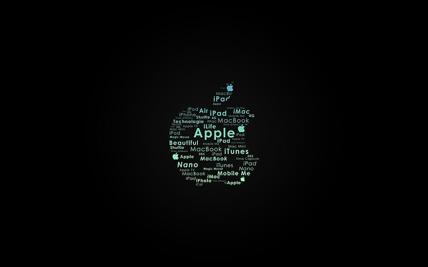 Tipografia del logo Apple Mac, Apple pensa in modo diverso Sfondo HD
