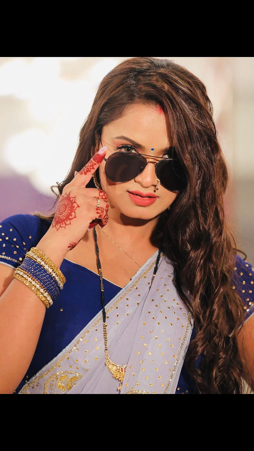 Neelam giri, очила, актриса, слънчеви очила HD тапет за телефон