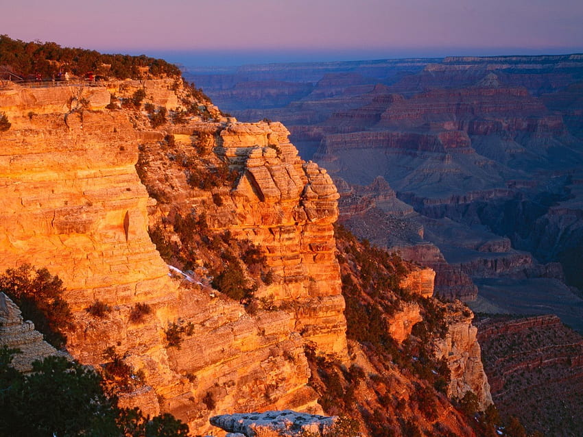 Nature, Canyon, Shine, Light, Precipice, Break, Height, Arizona HD wallpaper