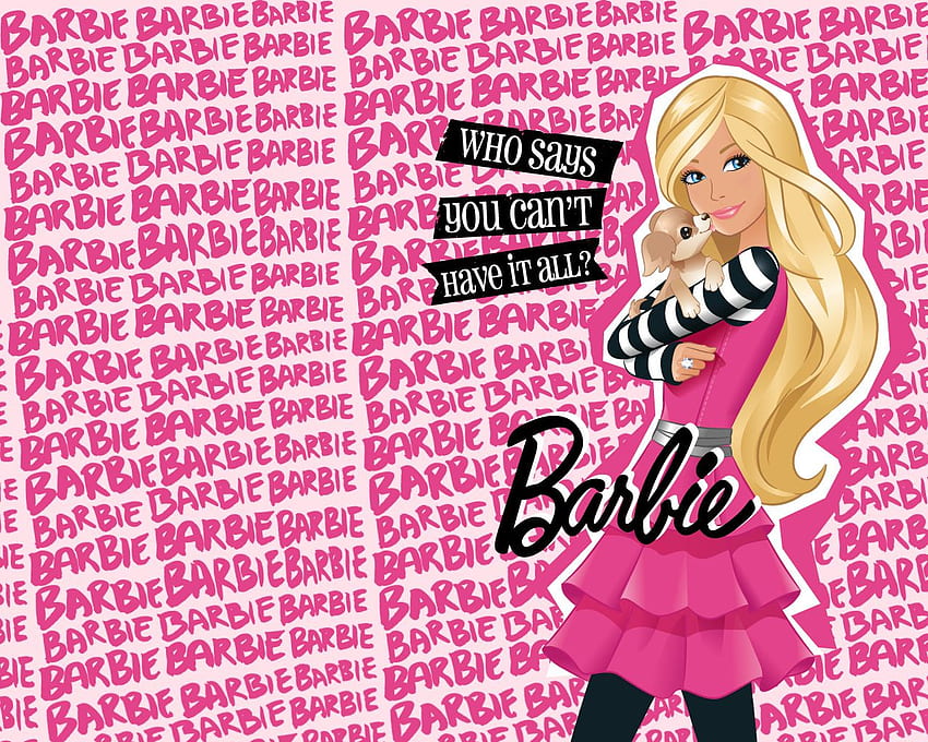 Барби, Барби карикатура HD тапет