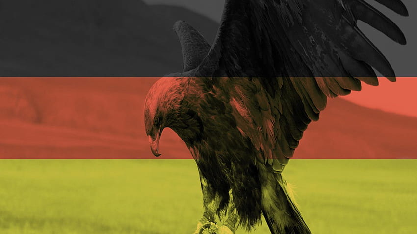 Artistico: Bandiera tedesca Europa Uccello Aquila Germania Sfondo HD