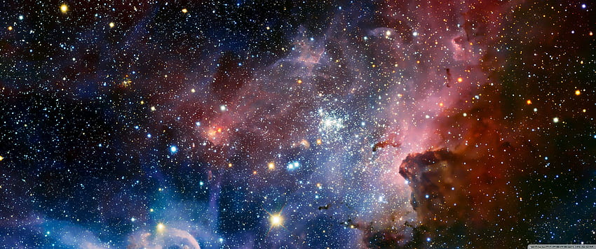 우주 초광각, 3440X1440 성운 HD 월페이퍼