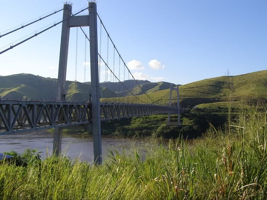 Pont Matadi köprüsü, DRC. Kongo, Kongo eyaleti, Demokratik Kongo Cumhuriyeti, Kinşasa HD duvar kağıdı