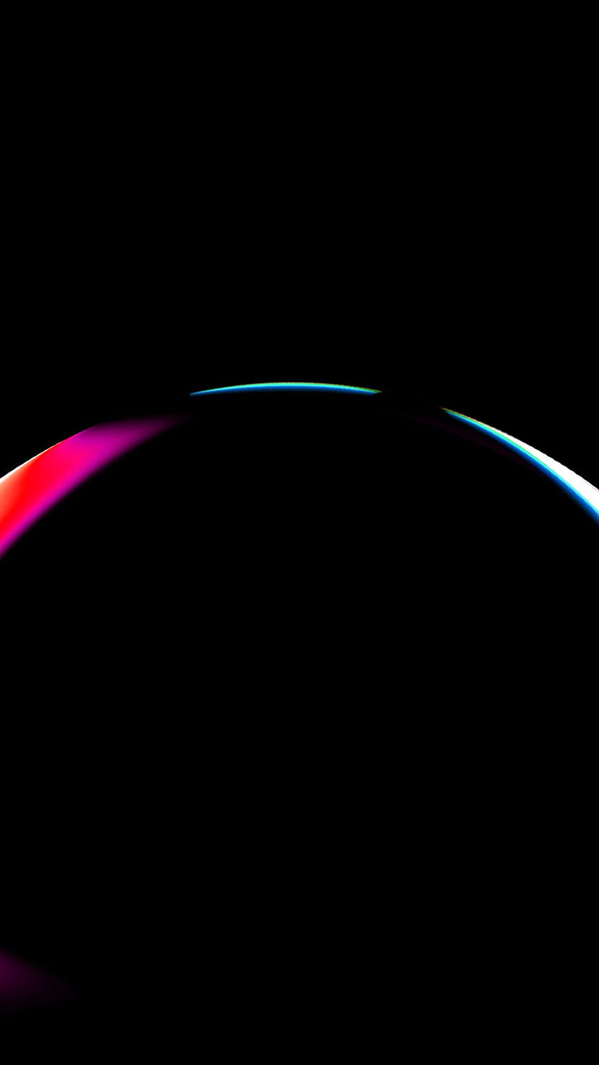 iPhone X. lenz art fondo scuro del modello dell'arcobaleno, arcobaleno nero Sfondo del telefono HD
