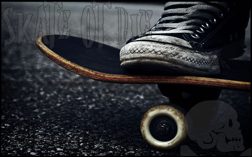 Schlittschuh laufen oder sterben. Turnschuhe, Skateboard, Element-Skateboards, Vans Skate HD-Hintergrundbild