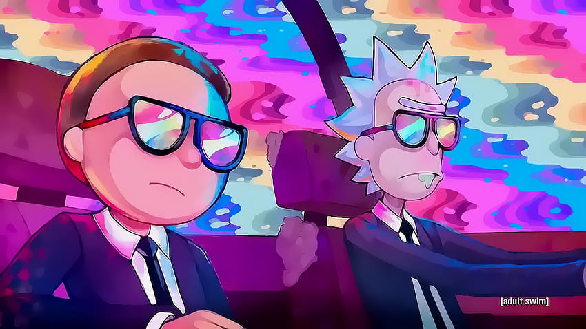 : Rick and Morty, Run the Jewels, вектор, Rick and Morty Vaporwave HD тапет
