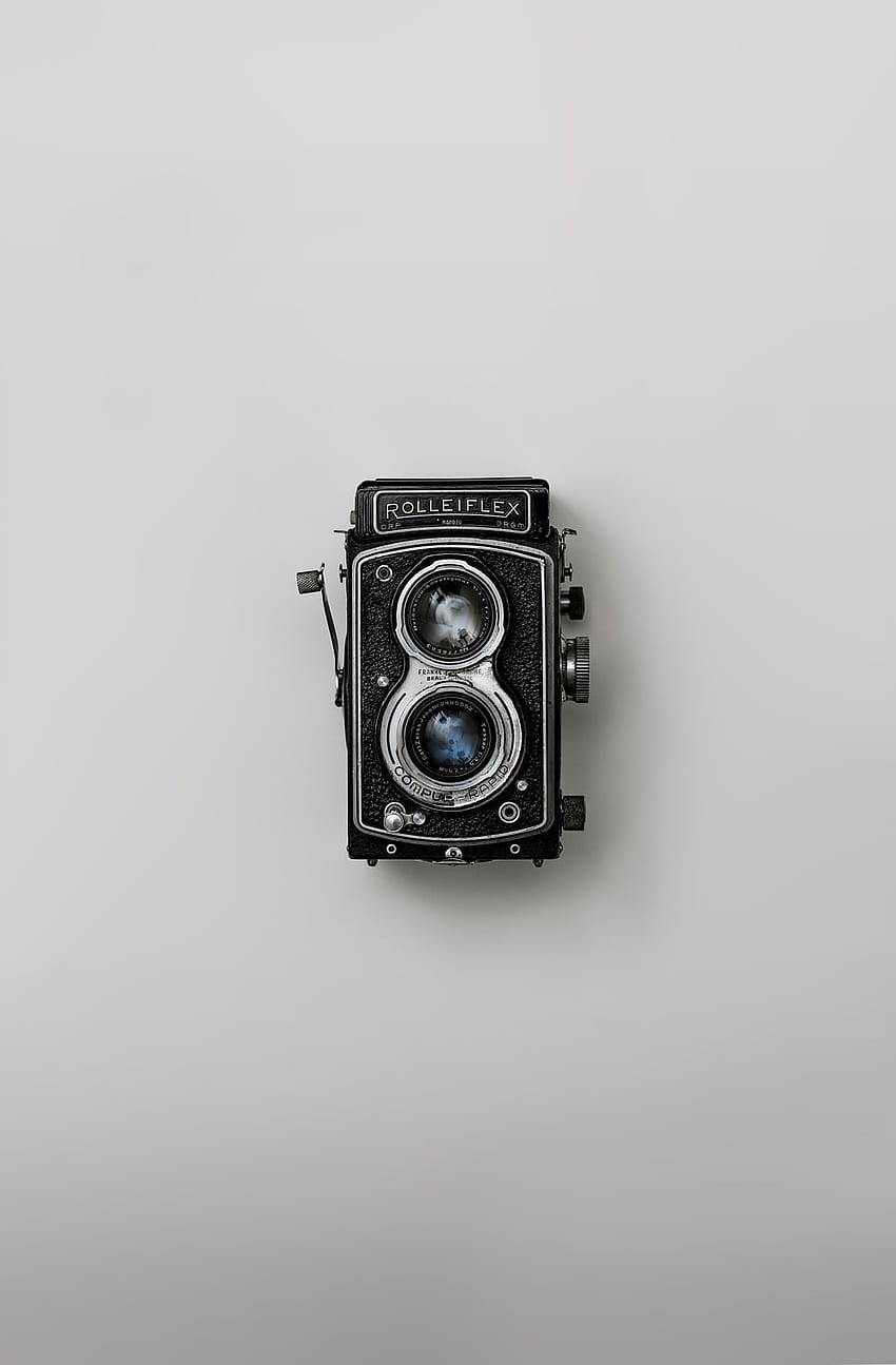 Câmera vintage, câmera estética preta Papel de parede de celular HD