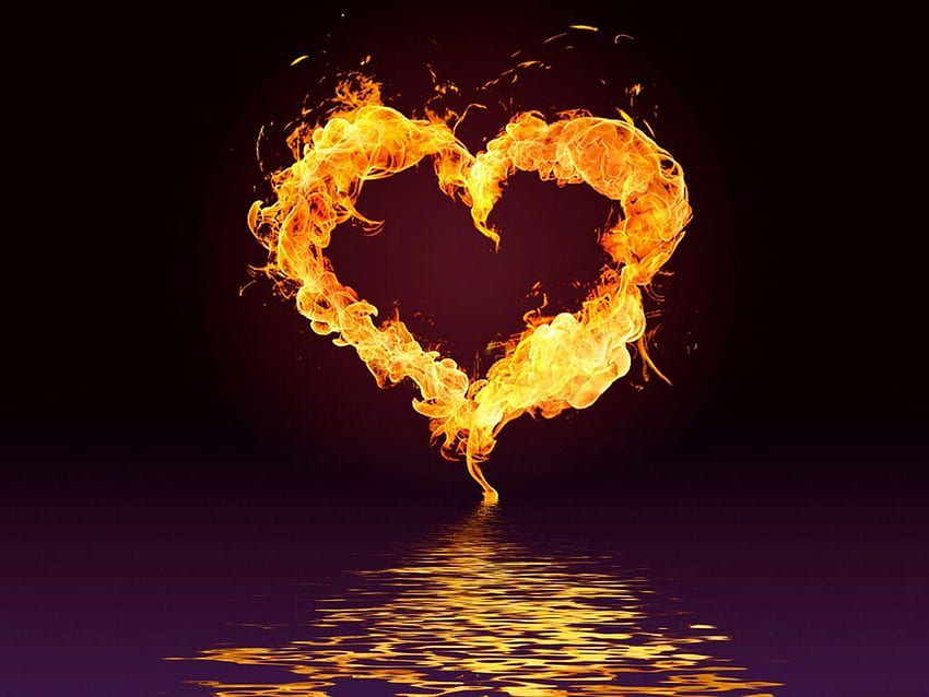 Kalp Yanıyor, Aşk Ateşi HD duvar kağıdı