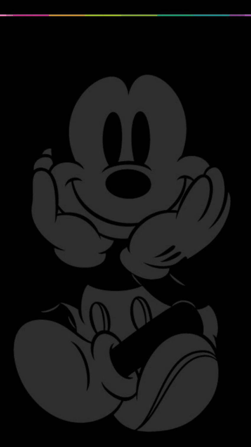 Czarna Myszka Minnie. Myszka Miki, Myszka Miki, sztuka Myszki Miki, Myszka Minnie czarno-biała Tapeta na telefon HD