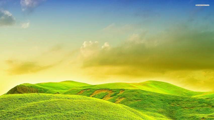 Perfect green hills . Landscape , Landscape, Beautiful landscape HD wallpaper