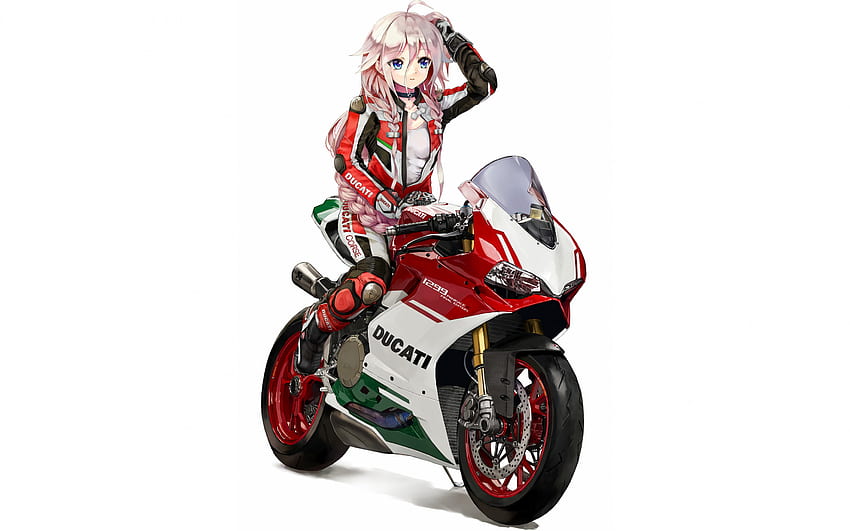 IA, Vocaloid, Ducati-Motorrad, Anime-Figuren, japanische Mangas, Vocaloid-Figuren, Vocaloid-Stimmen, IA Vocaloid HD-Hintergrundbild