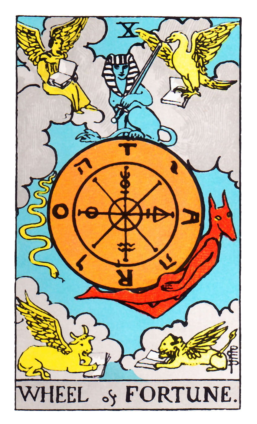 Wheel of Fortune (Tarot Card) ideas. wheel of fortune tarot, wheel of fortune, tarot HD phone wallpaper