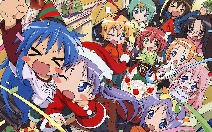 How to Celebrate a very Anime Christmas!, Harem Anime Christmas HD wallpaper