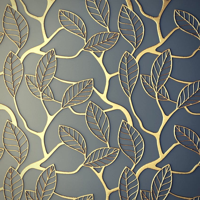 Vintage 3D Gold and Grey Lattice Self adhesive. Etsy. Grey lattice , Textured , Gold walls, Leaves Texture HD phone wallpaper