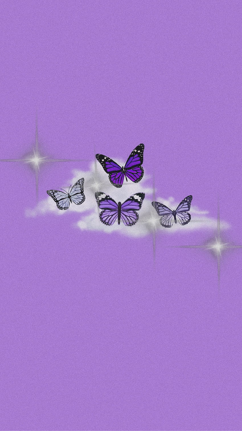 Purple butterfly, Cute Purple Butterfly HD phone wallpaper