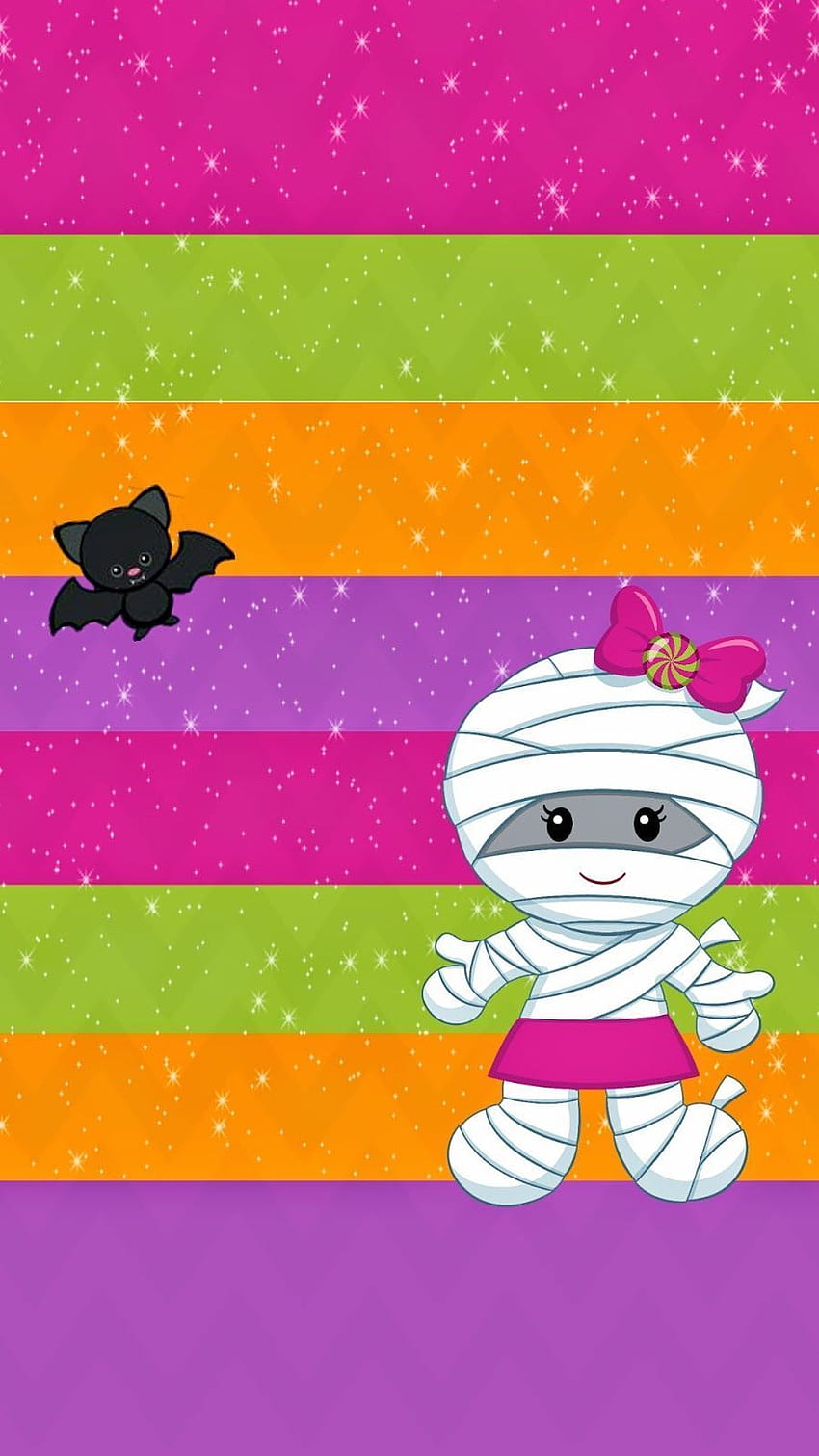 Cute Halloween Mummy HD phone wallpaper