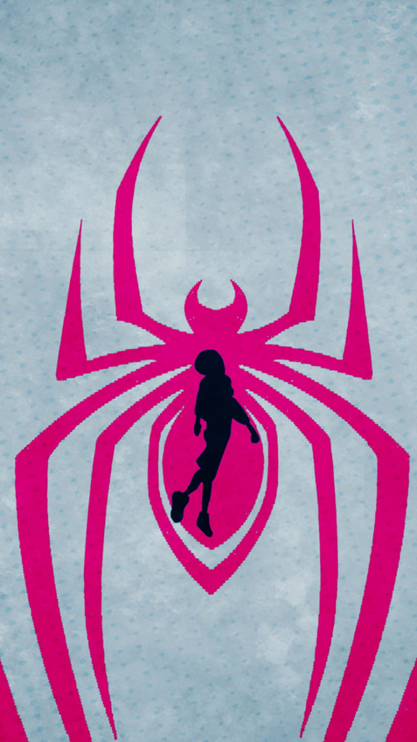 Película Spider Man: Into The Spider Verse, Pink Spiderman fondo de pantalla del teléfono