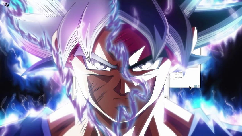 Son Goku UI con efecto 3D y visualizador de audio *Recargar fondo de pantalla