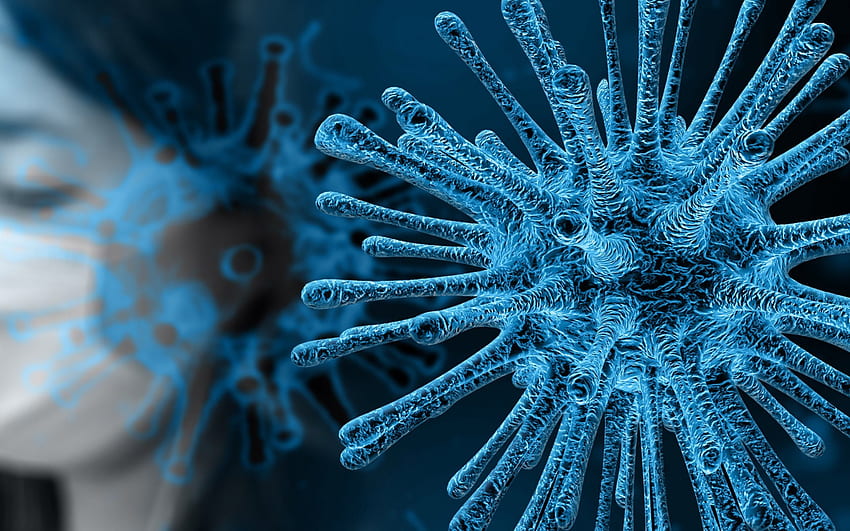 Coronavirus-Molekül, Covid-19, Coronavirus, Viren, Moleküle, Pandemie HD-Hintergrundbild