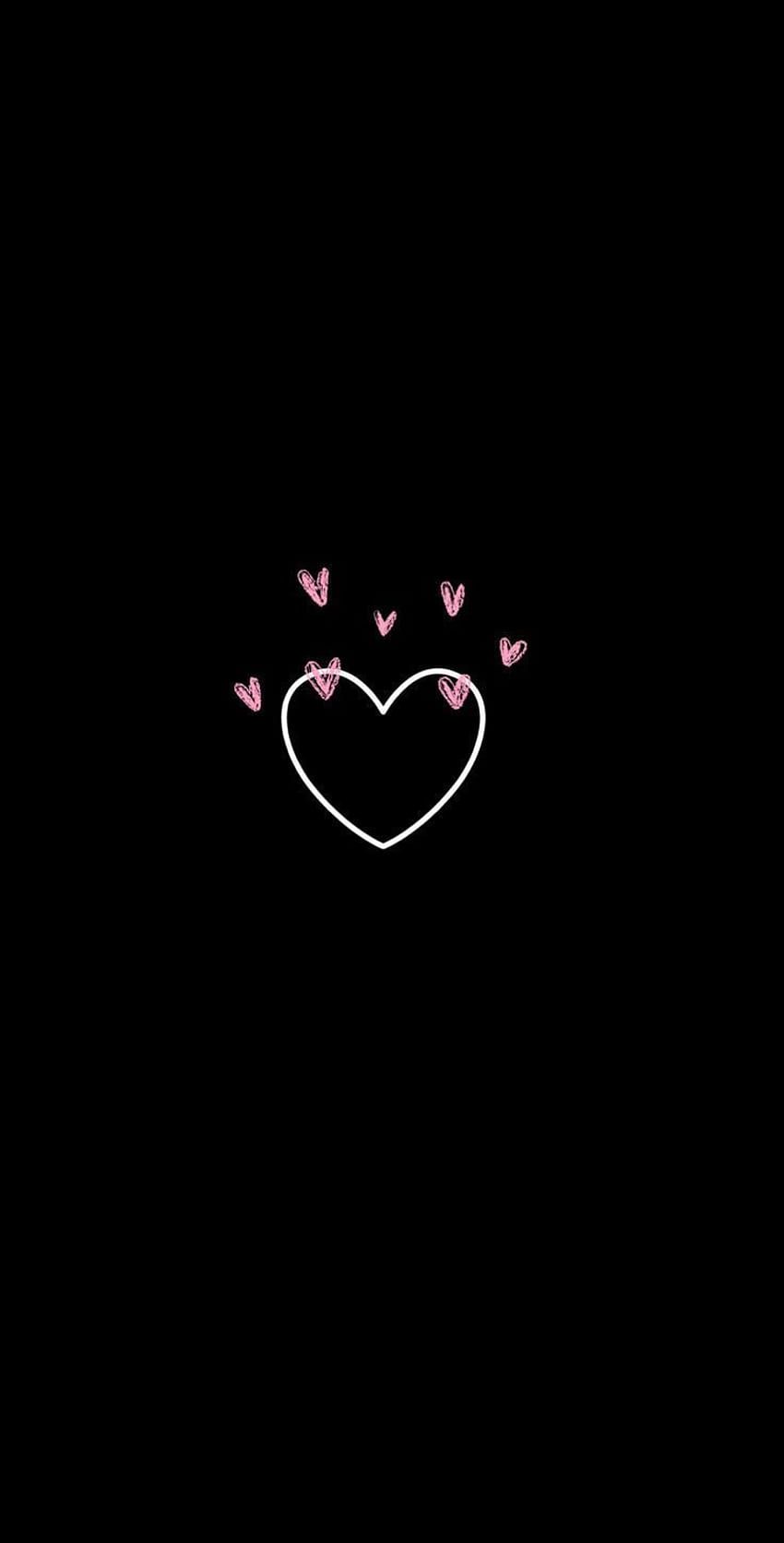 Pink And Black Hearts, Cute Pink and Black HD phone wallpaper