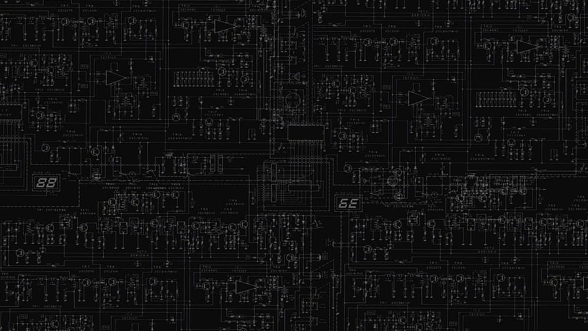 awesome minimalistic dump. Dark background, Cool computer background, Cool background, Dark Circuit HD wallpaper