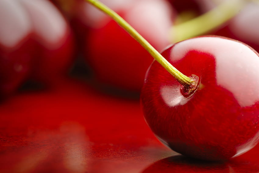 Cherry, Macro, Berry, Fruit, Fetus HD wallpaper