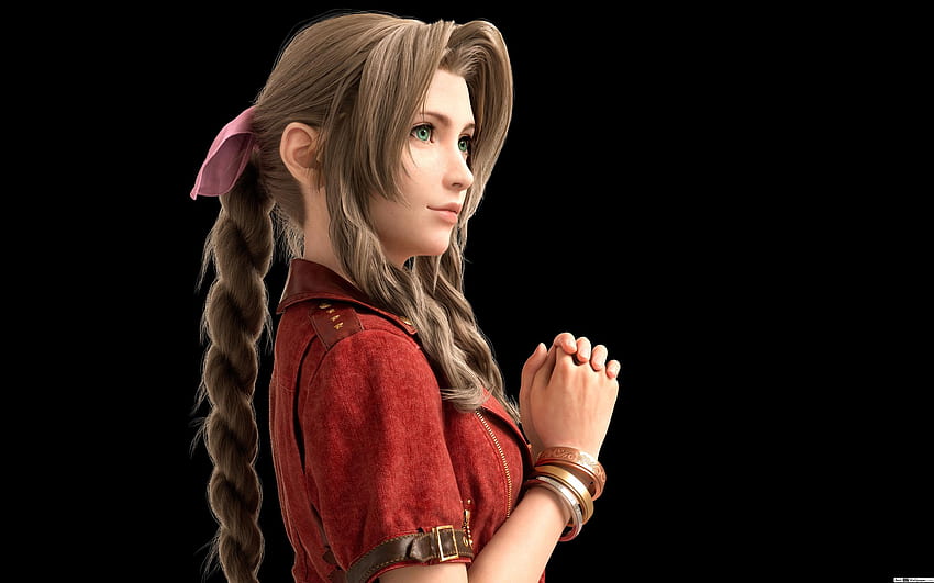 Aeris Gainsborough (). Final Fantasy VII Remake (Videojuego) fondo de pantalla