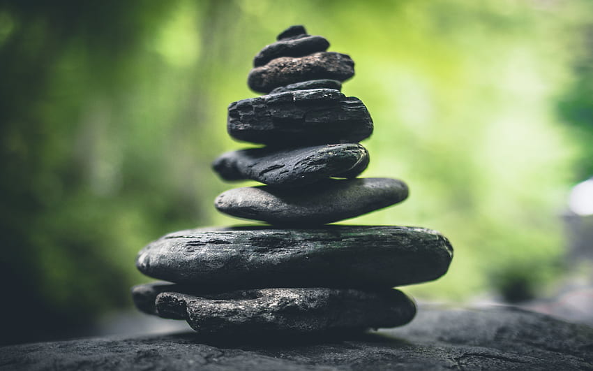 Rocks, Dark, Zen, Meditation, Balance, - Zen - HD wallpaper