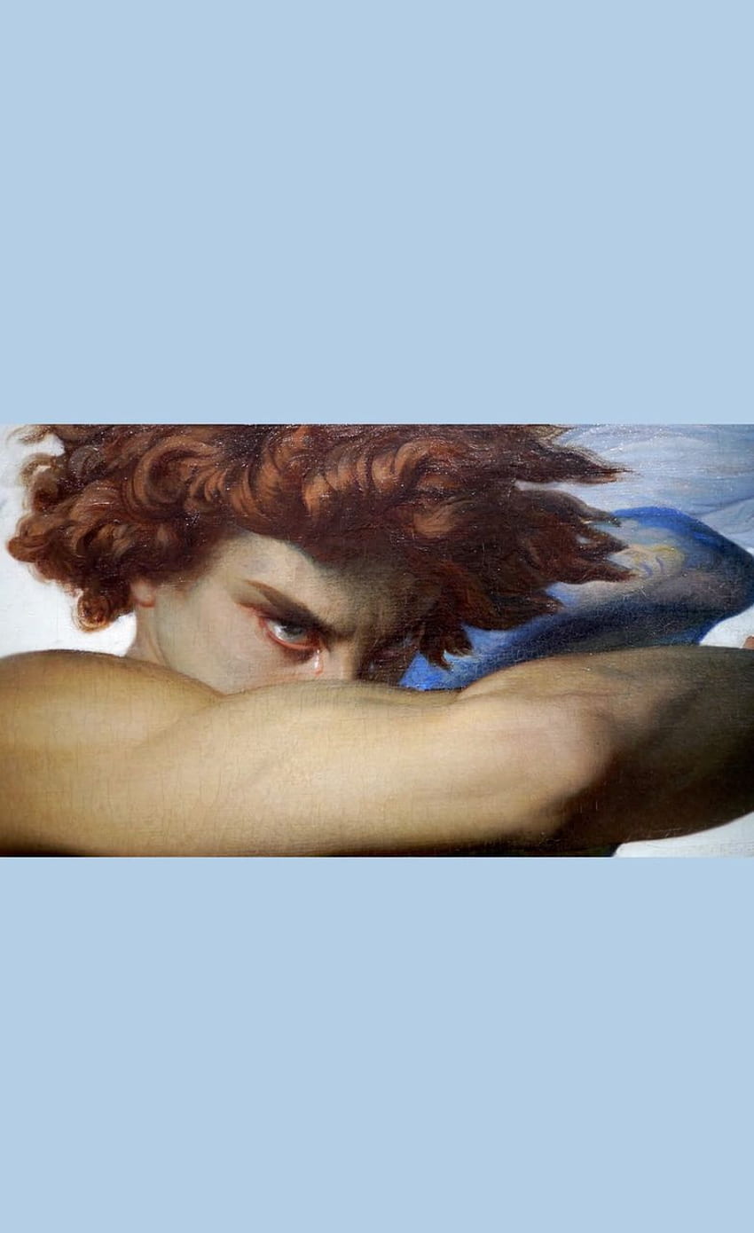 Падналият ангел - Александър Кабанел за Ние, ангелски картини HD тапет за телефон