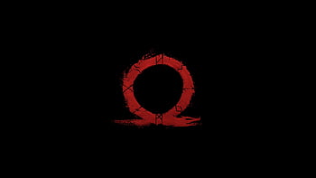 God of war, omega, logo, video game, minimal HD wallpaper