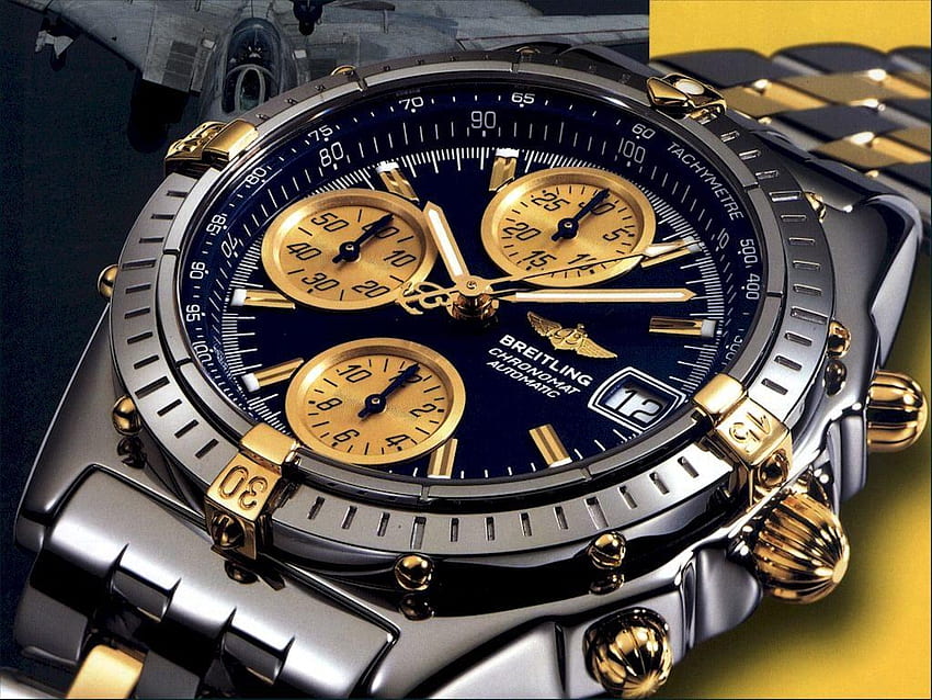 Uhrenuhr Nahaufnahme, Breitling Uhr HD-Hintergrundbild