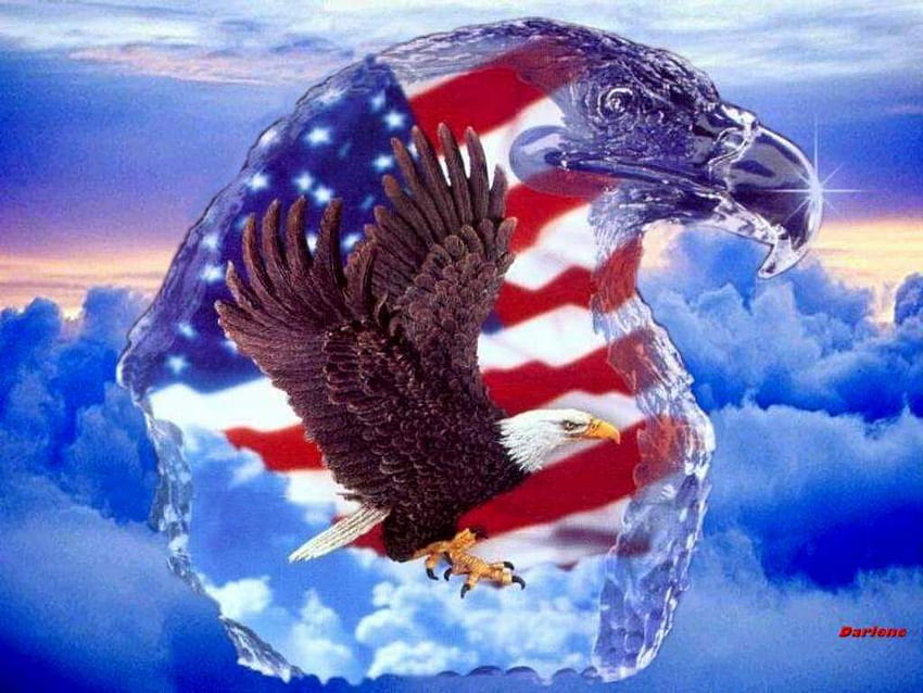 bald eagle and american flag [] for your , Mobile & Tablet. Explore Eagle and Flag . Usa Flag , Patriotic Eagle , Eagle HD wallpaper