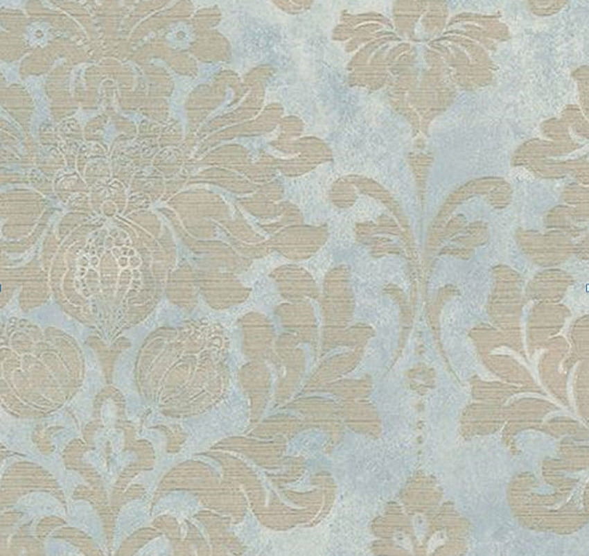 Antique Gold Blue Damask Distressed Worn Texture. Etsy in 2021. Damask , Floral damask, Light Blue and Gold HD wallpaper