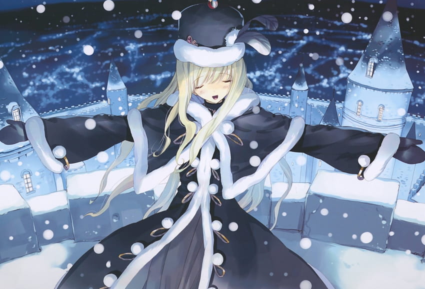 Ryo, snowflakes, anime, winter day, ueda ryo, snowy night HD wallpaper |  Pxfuel