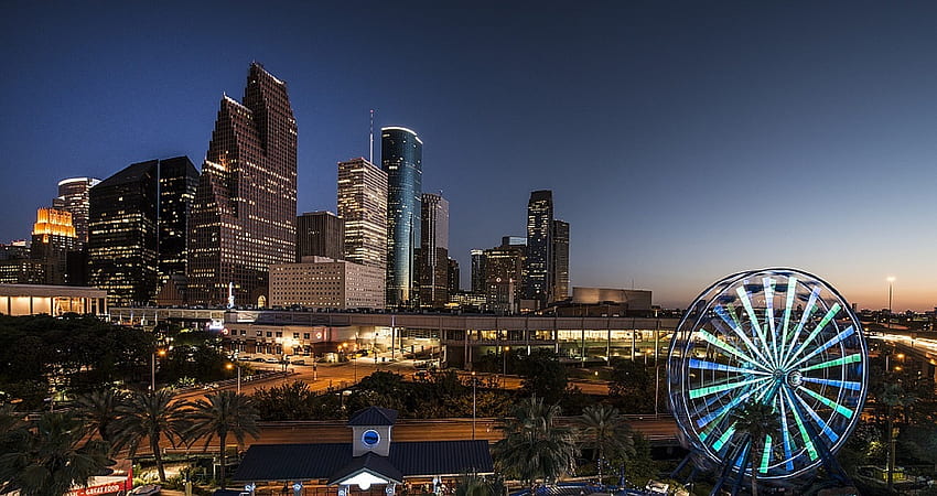 The Best Locations for Engagement in Houston, Downtown Houston Skyline HD wallpaper