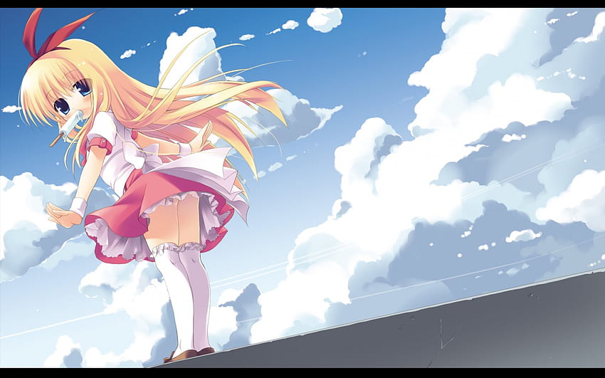 Koromo Amae, gadis anime, anime, koromo, saki, es loli Wallpaper HD