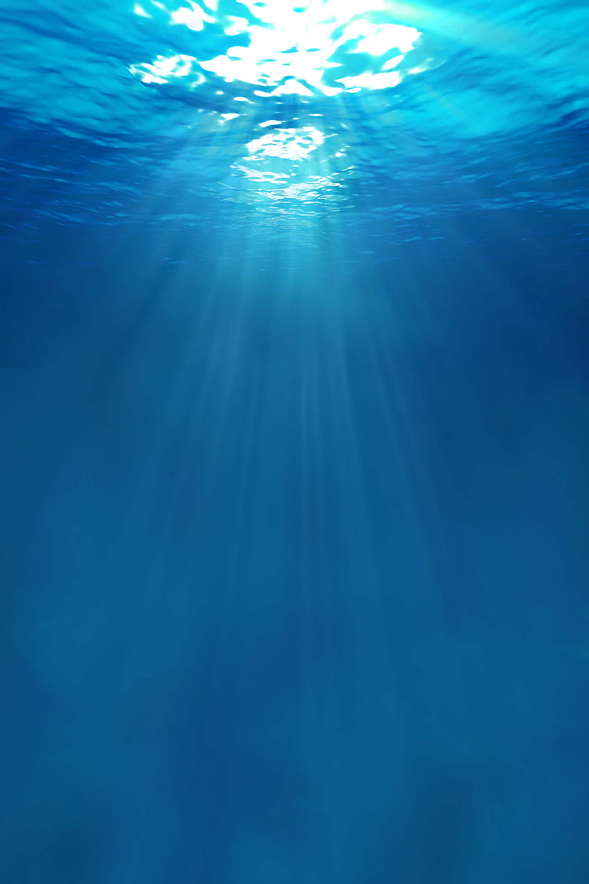 Подводни слънчеви лъчи Mobile, Подводен океан iPhone HD тапет за телефон