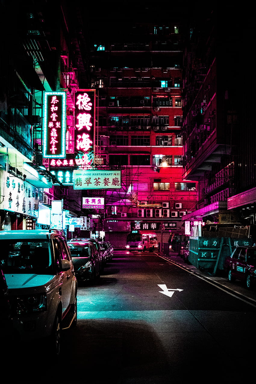 Neon street Android , China Street HD phone wallpaper