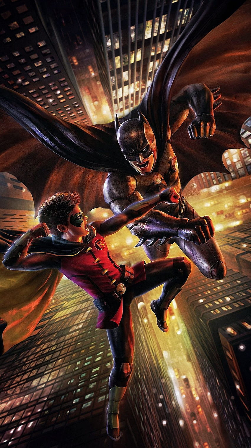 Batman vs. Robin (2015) Telefone . Moviemania. Arte do Batman, Universo do Batman, Quadrinhos do Batman, Batman & Robin Papel de parede de celular HD