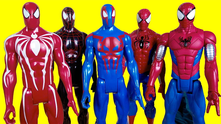 Spiderman dengan web copter, baju besi spider man, Spider man 2099, Iron Spider, Spiderman jas hitam - YouTube Wallpaper HD