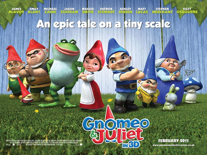 Cast of Gnomeo and Juliet Movie Poster, Garden Gnome HD wallpaper