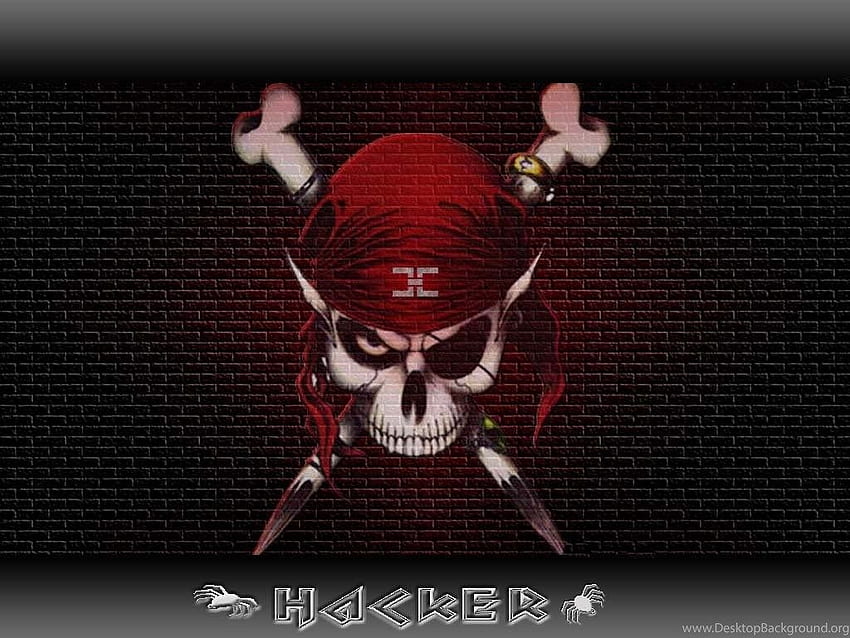แฮ็กเกอร์นิรนาม แฮ็กเกอร์ Pirate Cool Site, Red Hacker วอลล์เปเปอร์ HD
