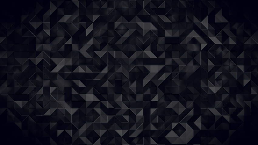Gelap, segitiga, abstrak, pola Wallpaper HD